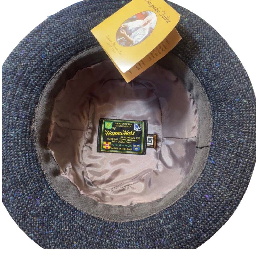 Hanna Hat Handmade Irish Walking Hat Tweed Size XL